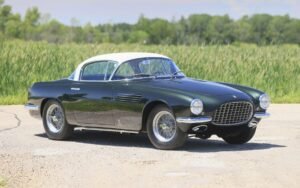 Dual perspectives of the 1954 Ferrari 250GT Barchetta Europa, highlighting its iconic elegance.
